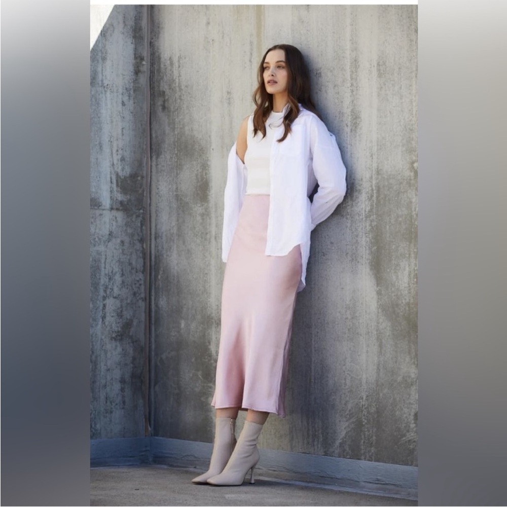 Rails Pink Midi Skirt